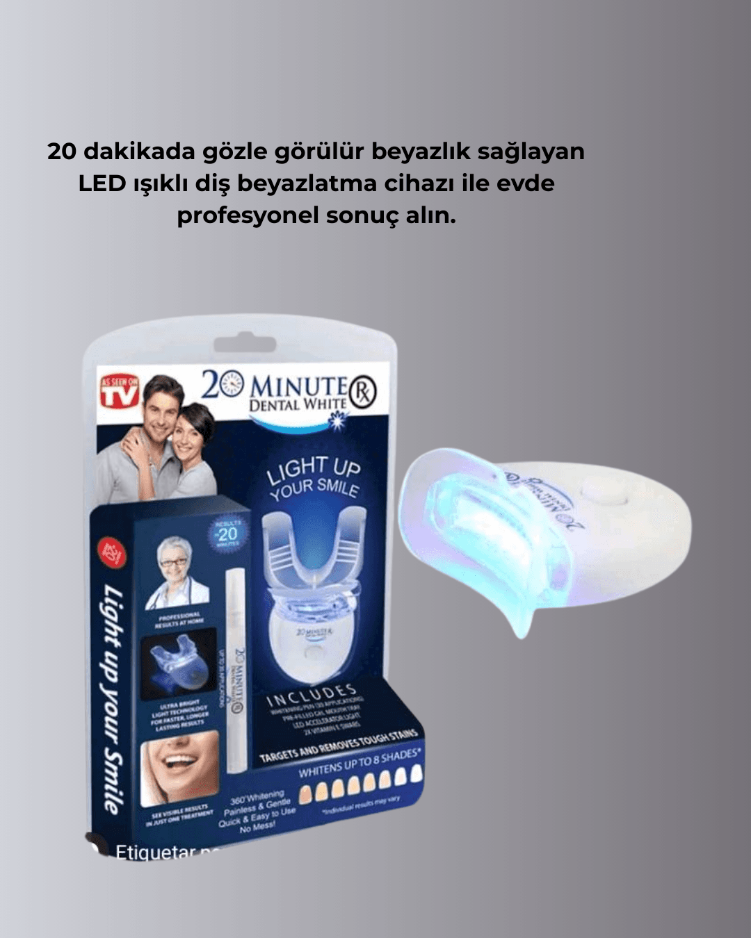 LED Işıklı Profesyonel Diş Beyazlatma Seti 6
