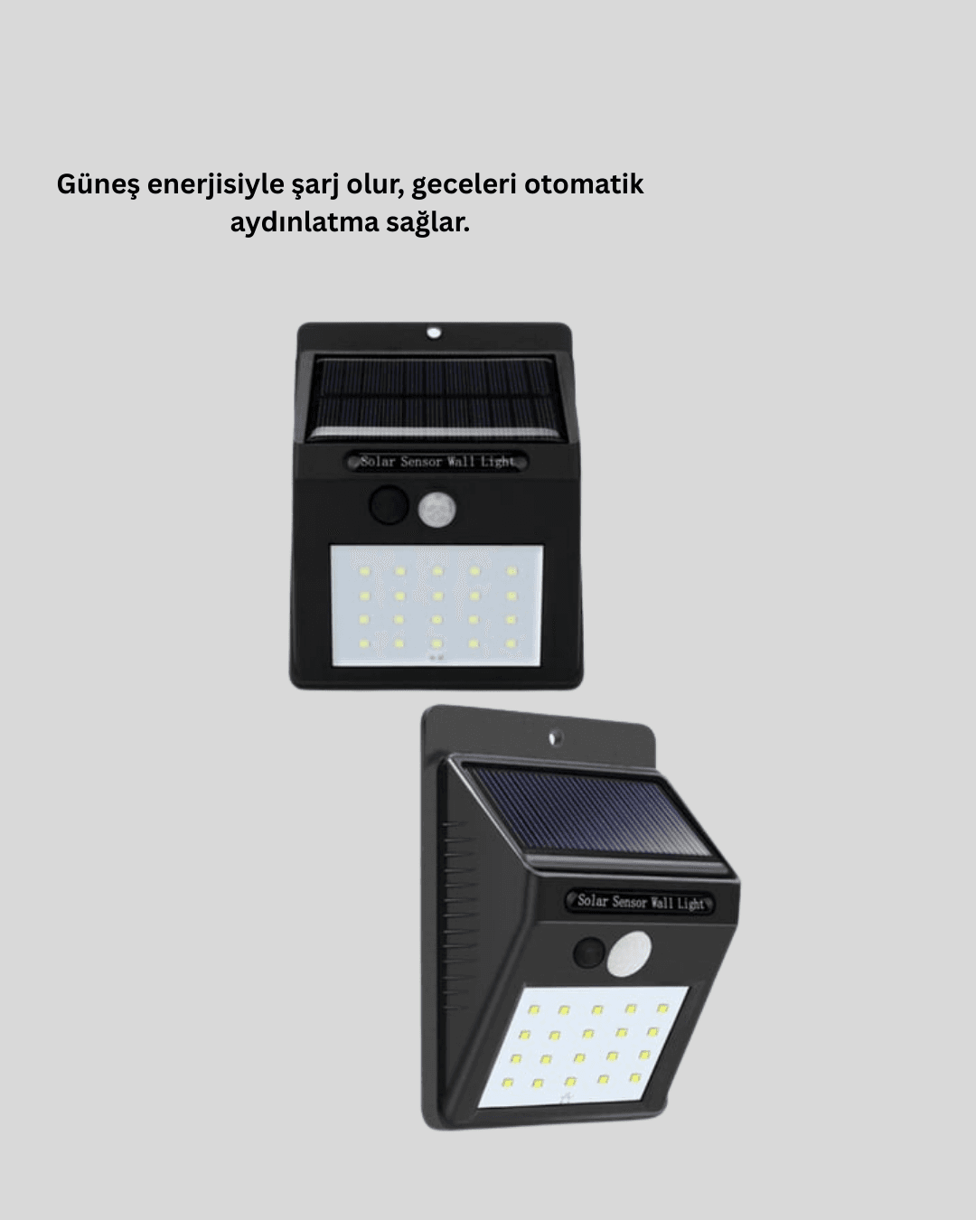 4 Modlu Solar LED Bahçe ve Garaj Lambası 3