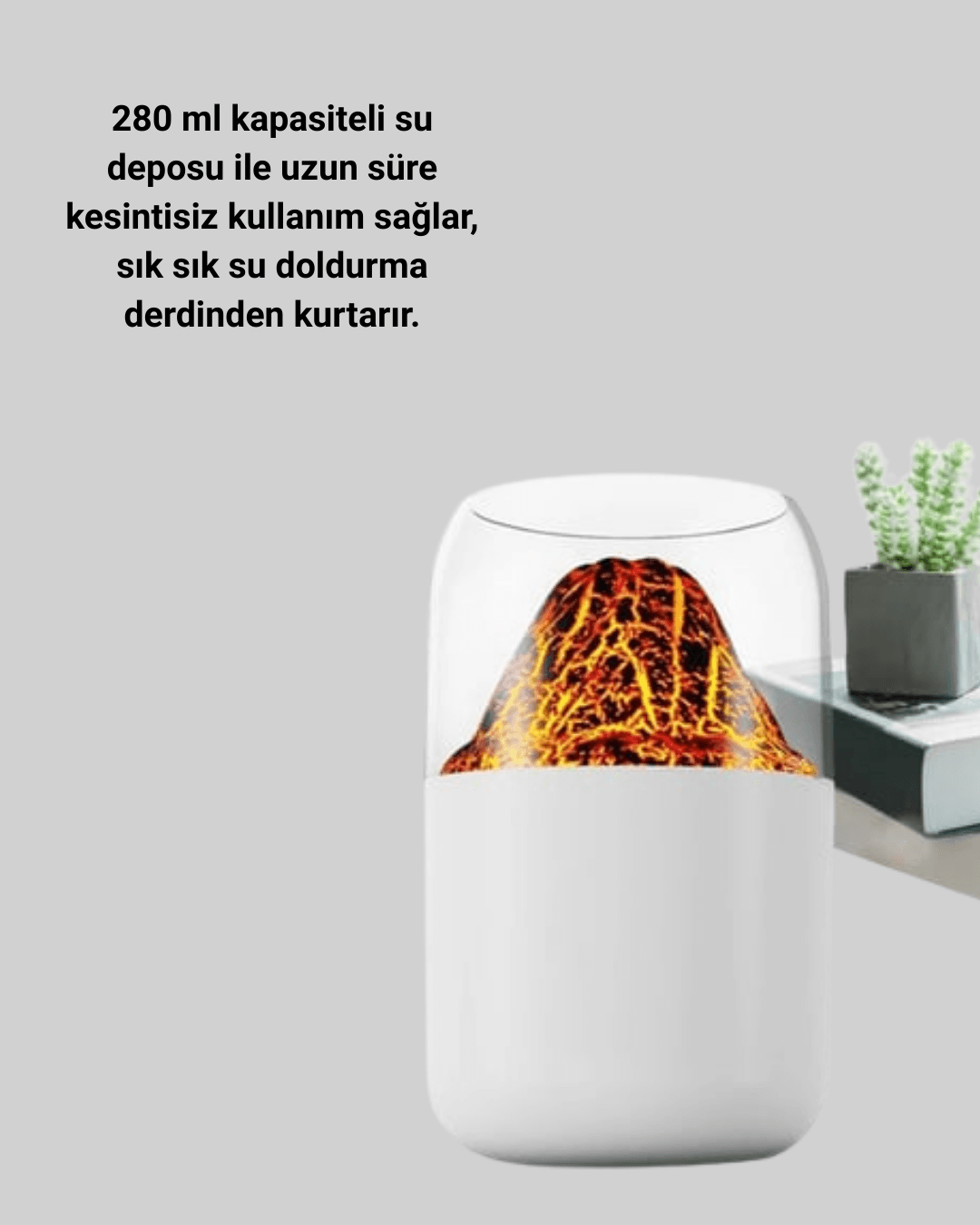 Su Hazneli LED Işıklı Aromaterapi Difüzörü 4