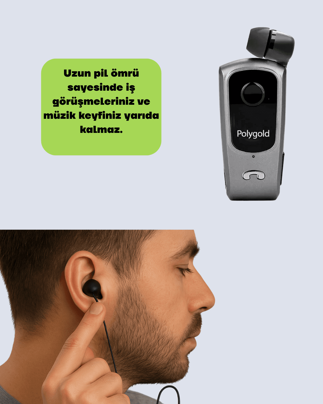 PG920 Klipsli Bluetooth Kulaklık 4