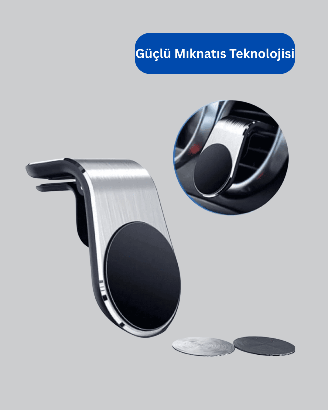 Mini Manyetikli Araç Telefon Tutucu 4