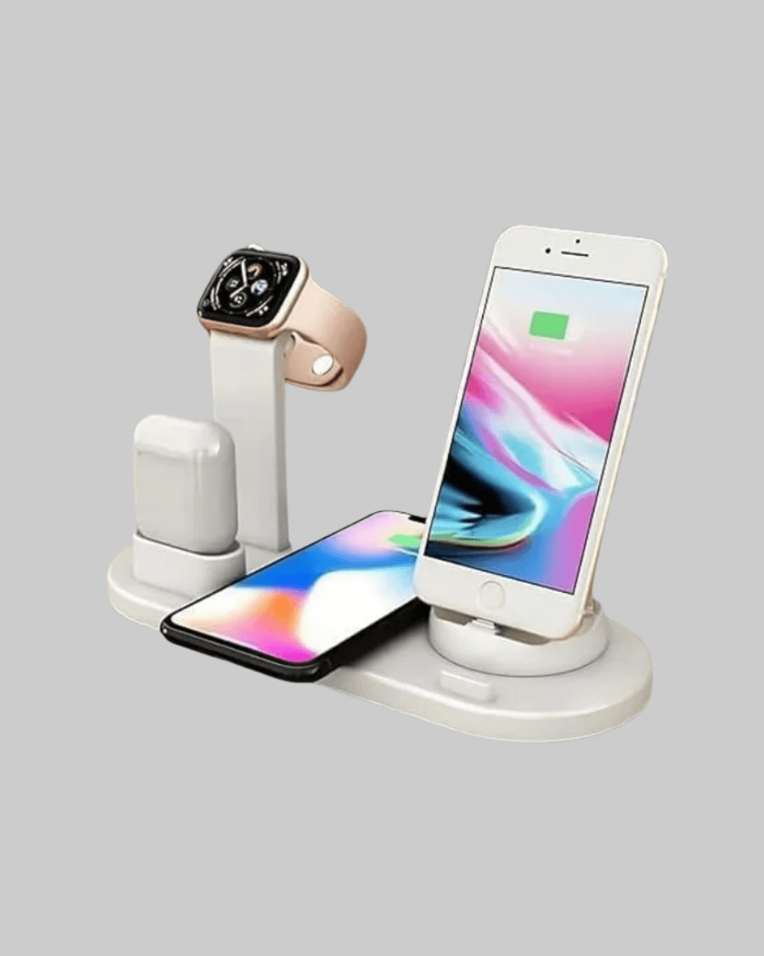 Modern Tasarımlı Çok Fonksiyonlu Kablosuz Şarj Standı 5
