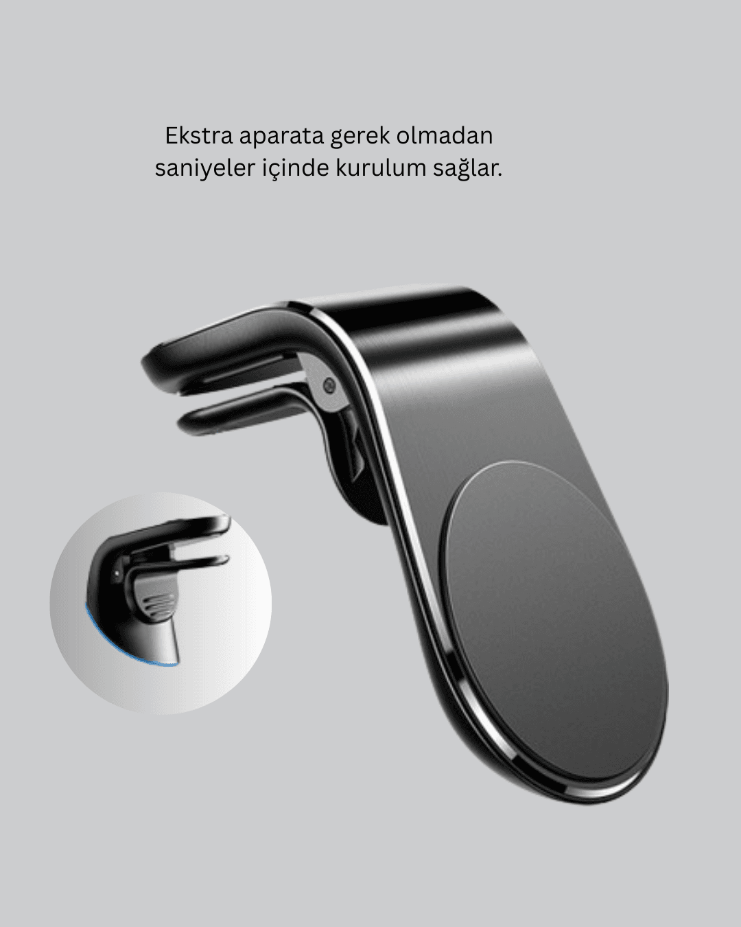 Mini Manyetikli Araç Telefon Tutucu 5
