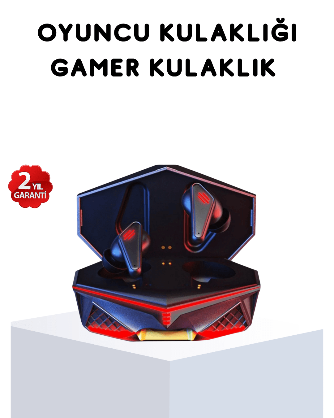 Bluetooth Kulaklık 45 ms Ultra Düşük Gecikme 3D Surround Ses Gürültü Engelleme