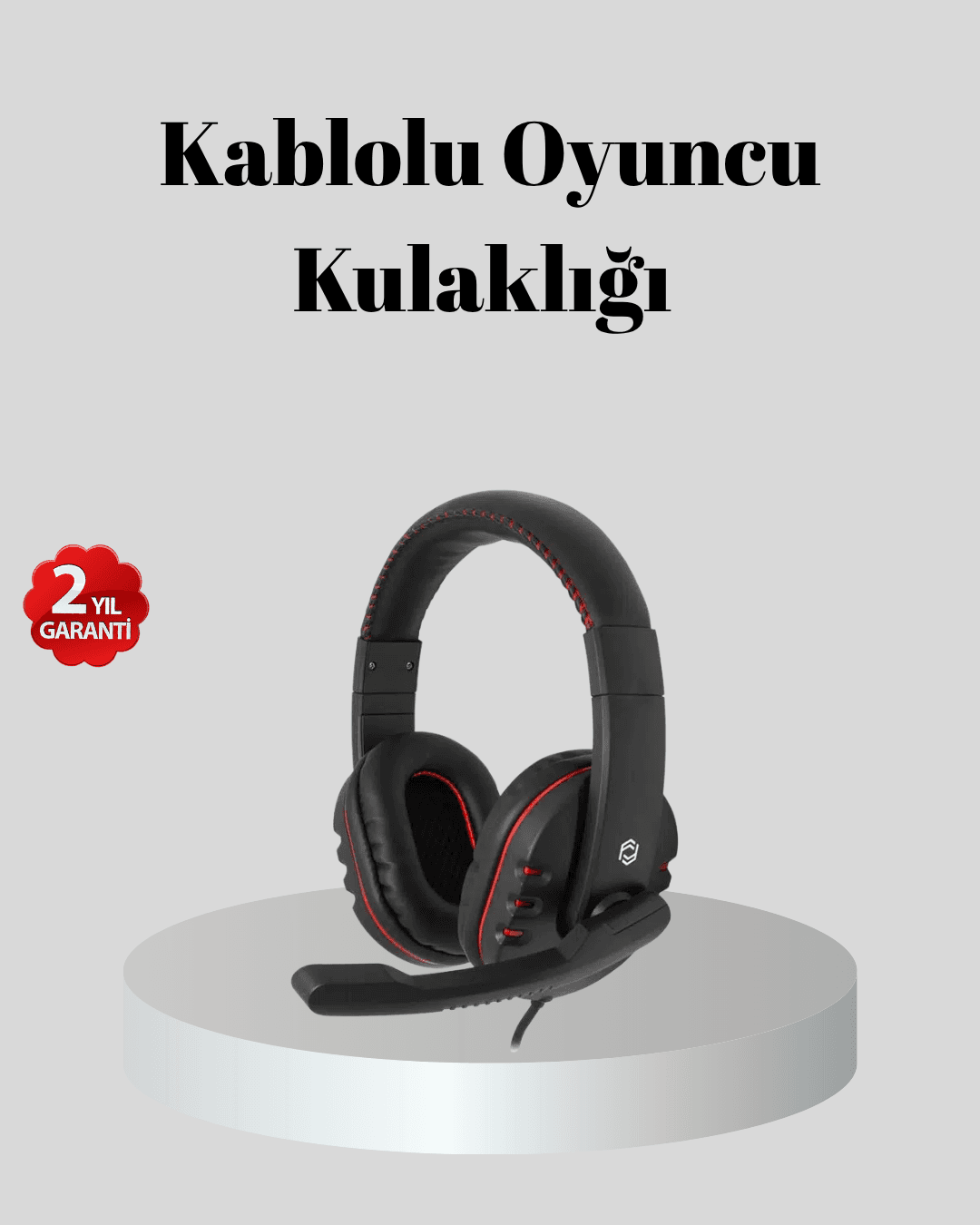Stereo Ses Destekli Mikrofonlu Gaming Kulaklık – Yumuşak Pedli