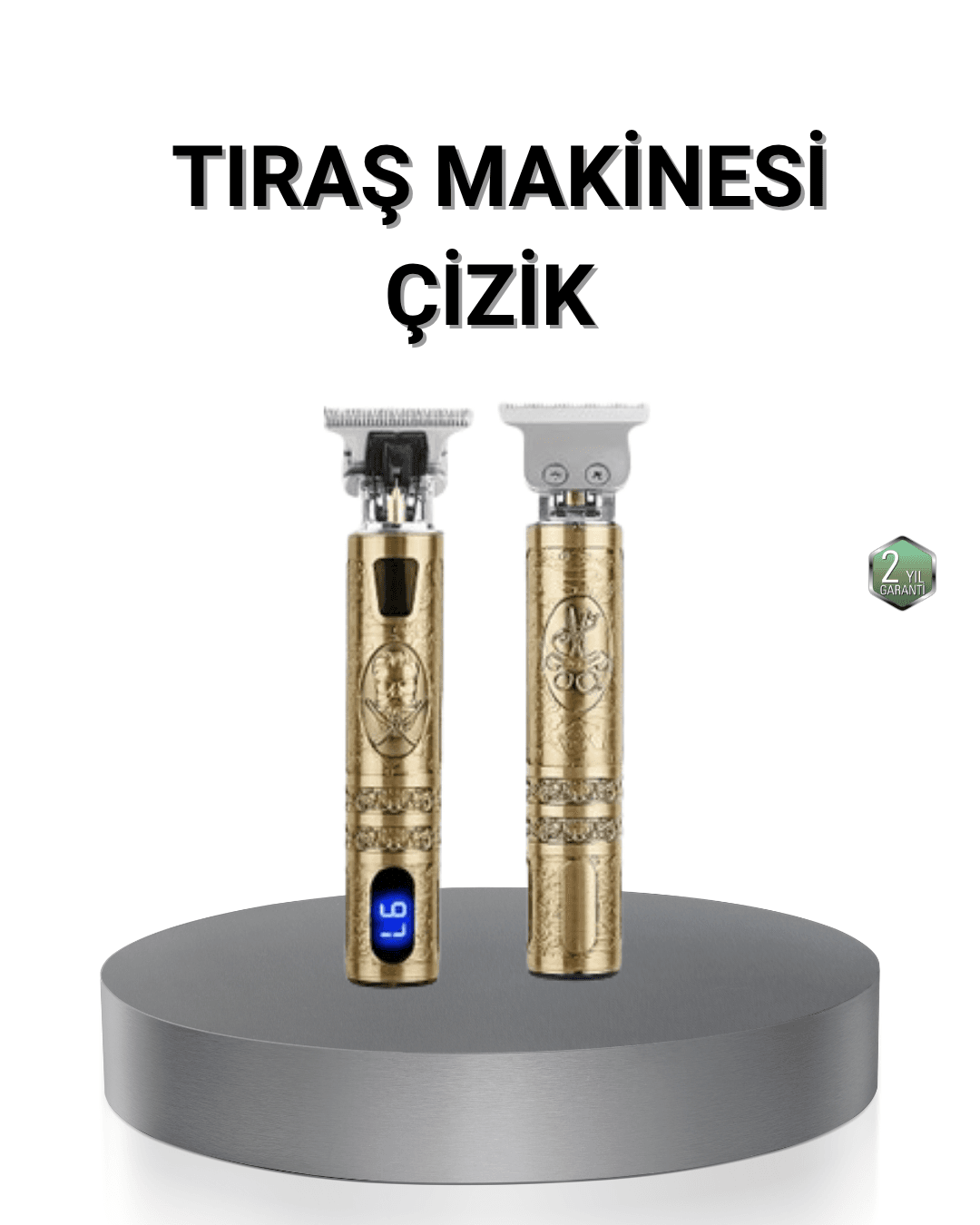 Kablosuz Şarjlı Profesyonel Tıraş Makinesi – 1800 mAh Lityum Pil