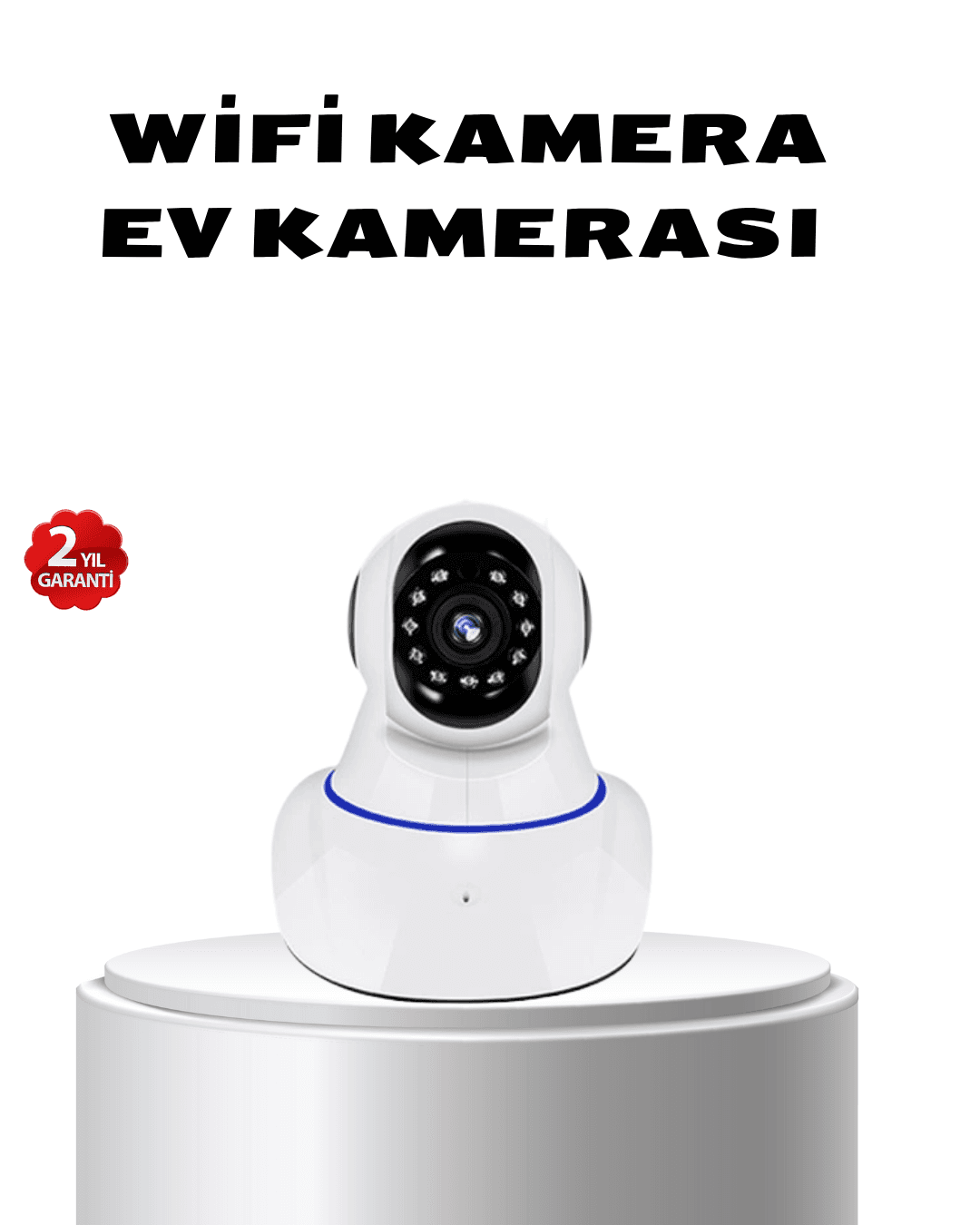 Full HD Akıllı IP Kamera 3.0MP Gece Görüşlü Hareket Sensörlü Çift Yönlü Ses Online Kayıt