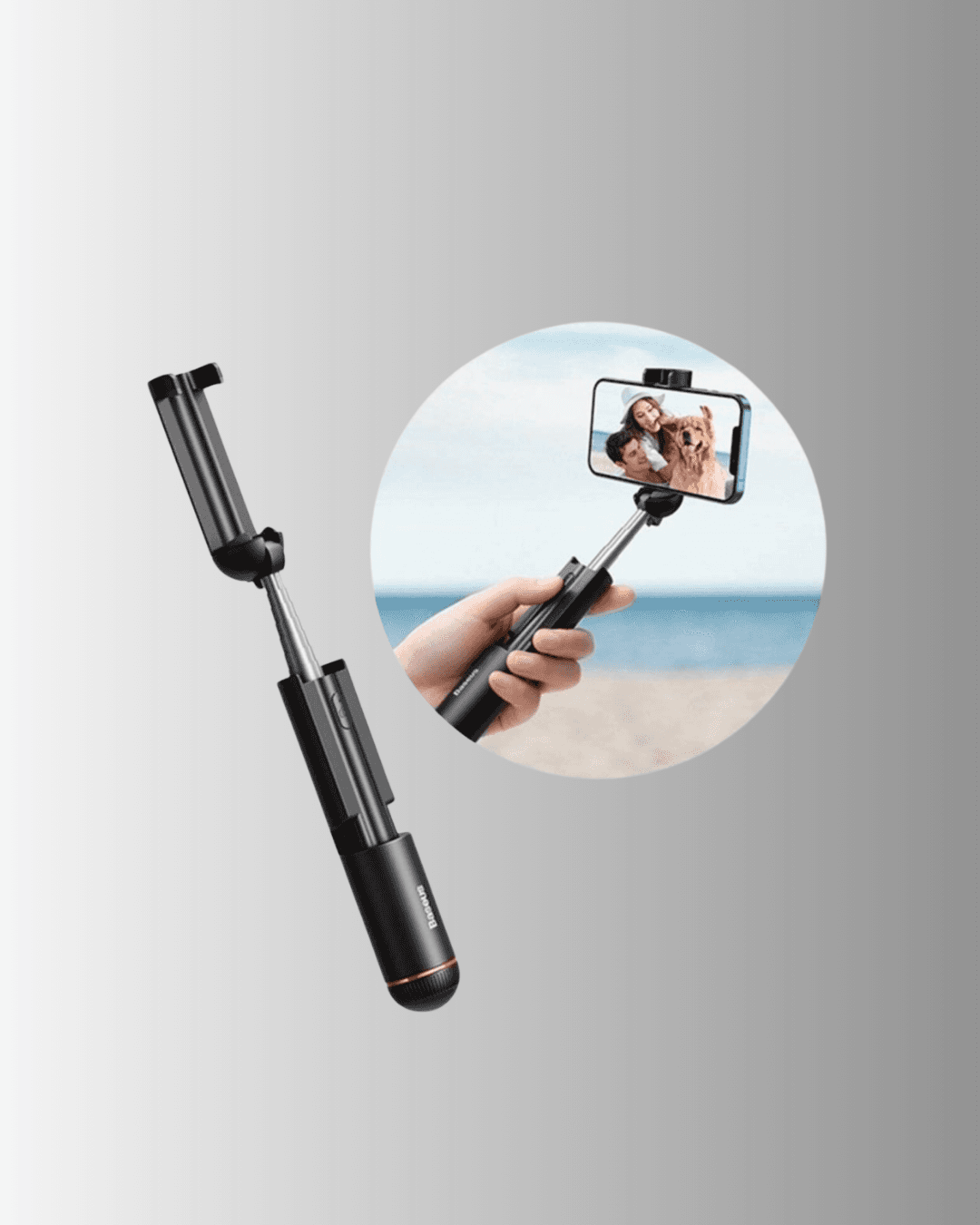 Bluetooth’lu Işıklı Selfie Çubuğu – Katlanabilir, 130 cm 6