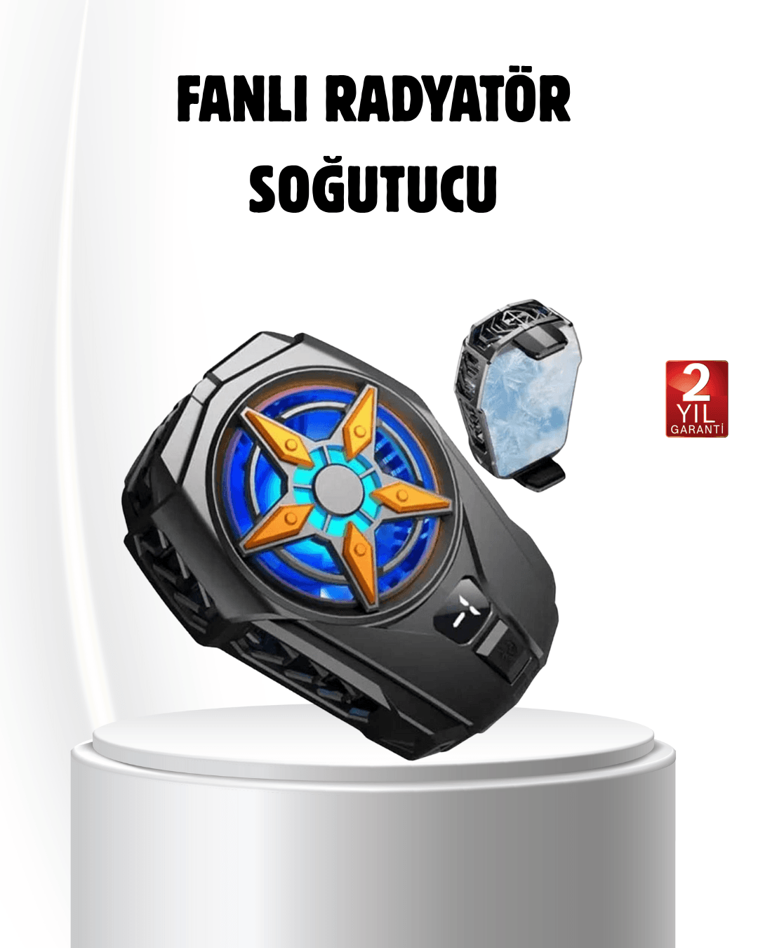 Oyun Telefonu Soğutucu Fan – Sessiz Kompakt Mobil Soğutma Cihazı Fişli