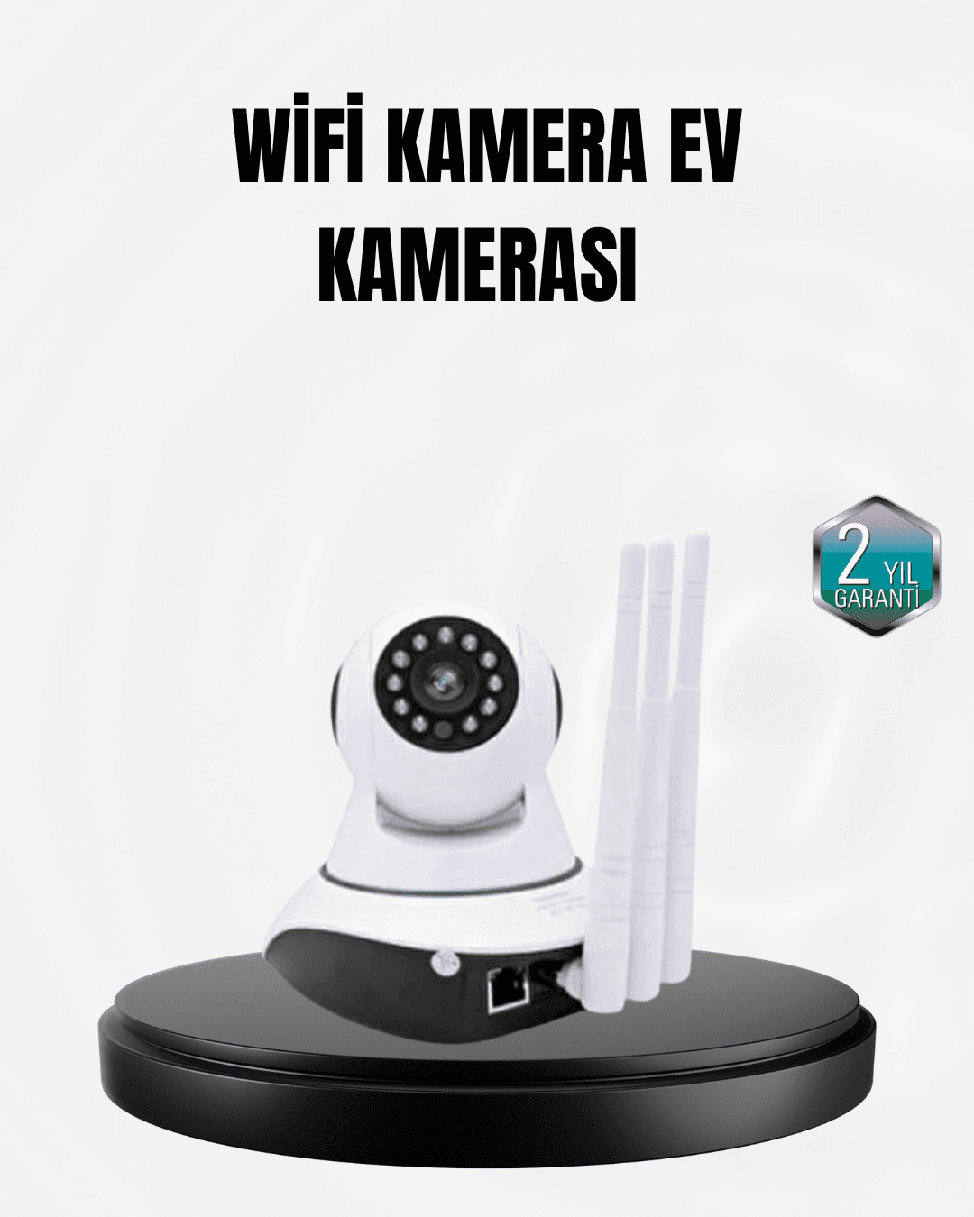 Akıllı IP Güvenlik Kamerası – 1080P HD, Gece Görüşlü, Hareket Algılamalı