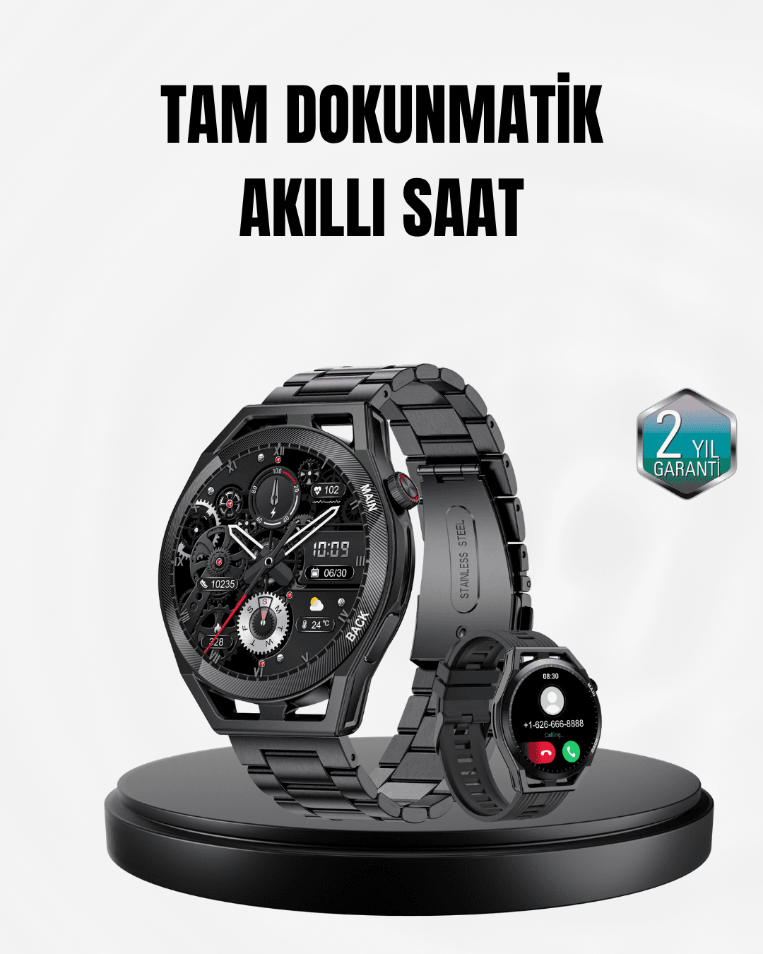 Spor ve Sağlık Takip Özellikli Akıllı Saat – Kalp Atış, Uyku ve Adım Ölçer Fonksiyonlu