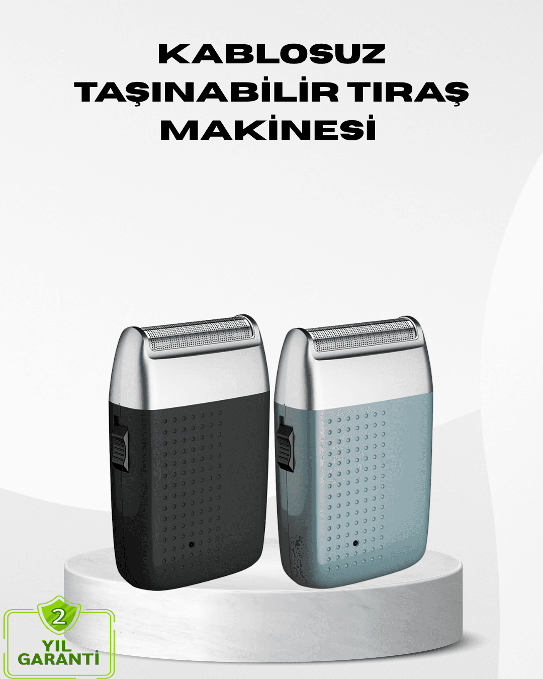 Kablosuz Şarjlı Sakal Tıraş Makinesi – Kuru Kullanım, Uzun Pil Ömrü