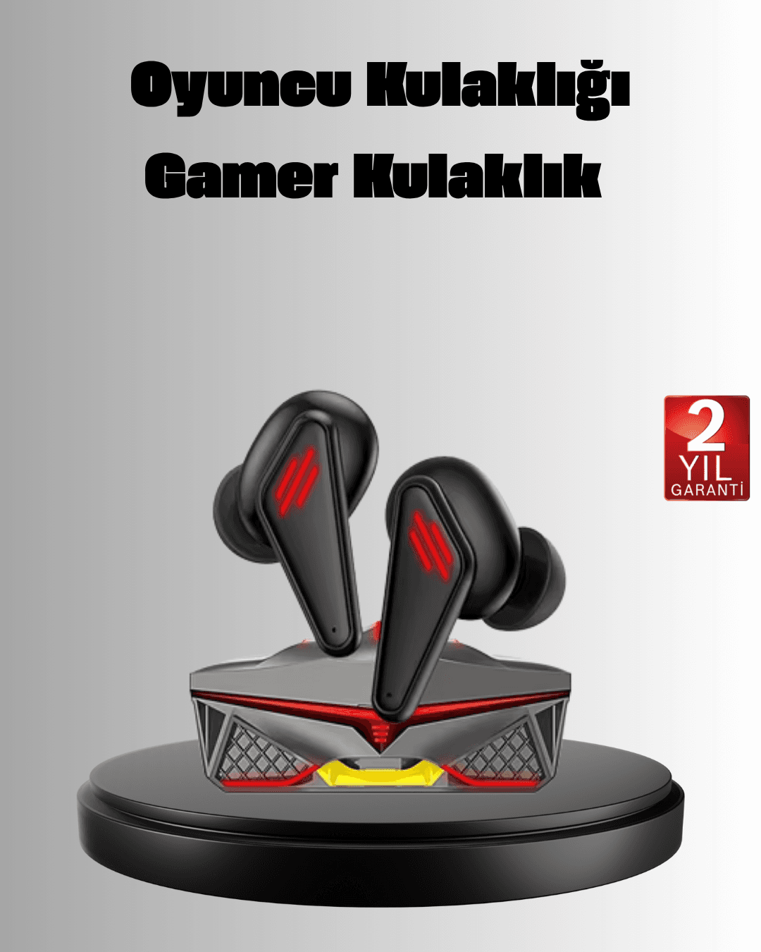 Profesyonel Oyun Bluetooth Kulaklık | 45 ms Düşük Gecikme 3D Ses Gürültü Engelleme
