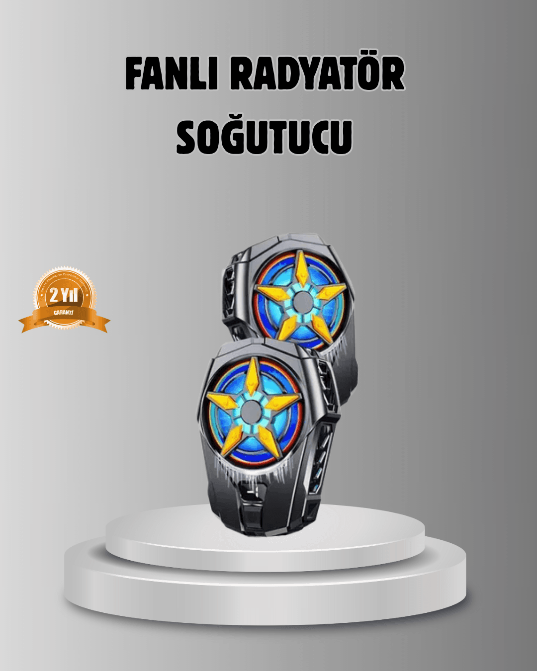Taşınabilir Şarjlı Telefon Soğutucu – Sessiz Fan Motoru ile Yüksek Performans Koruma