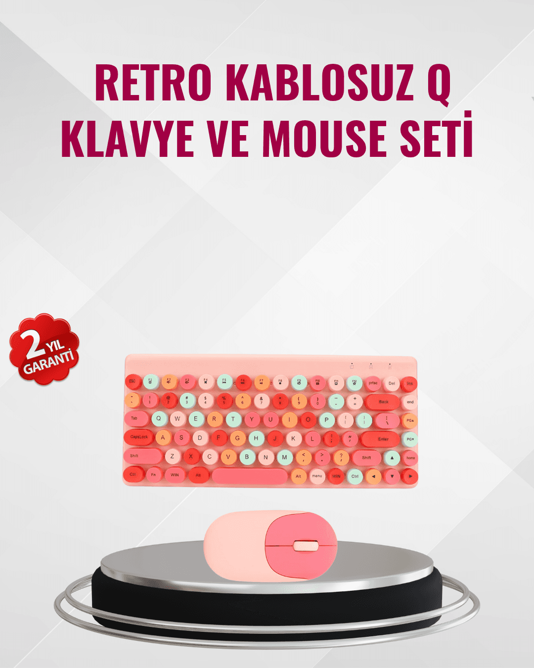 Kablosuz Bluetooth Klavye – Çoklu Cihaz Desteği, Akıllı Güç Tasarrufu