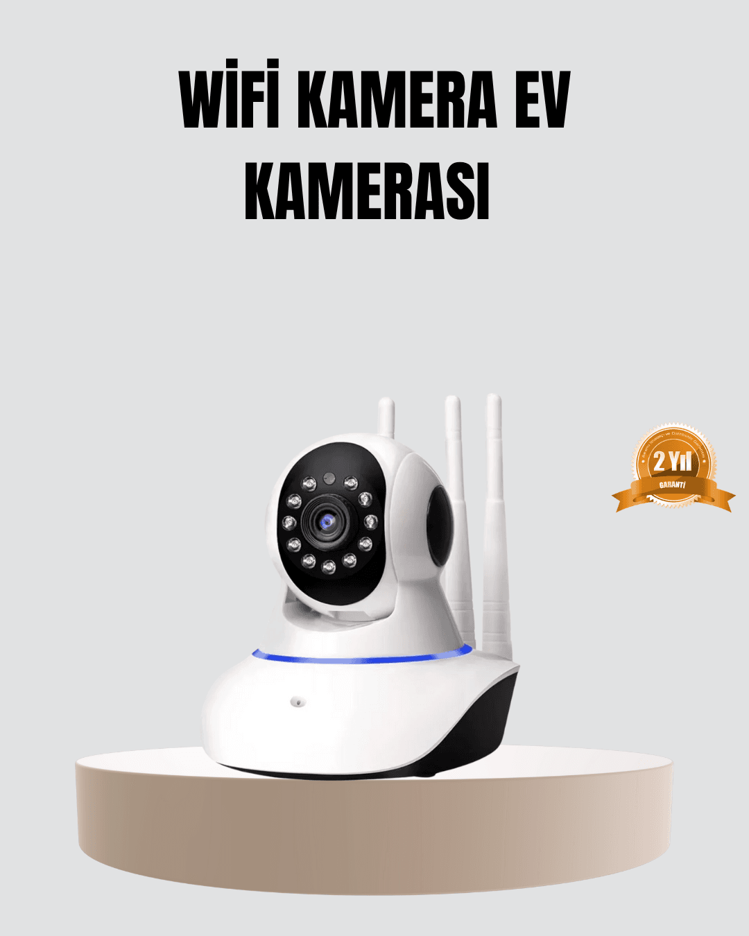 HD IP Kamera – Gece Görüşlü, Hareket Sensörlü, Mobil Takip ve Çift Yönlü Ses