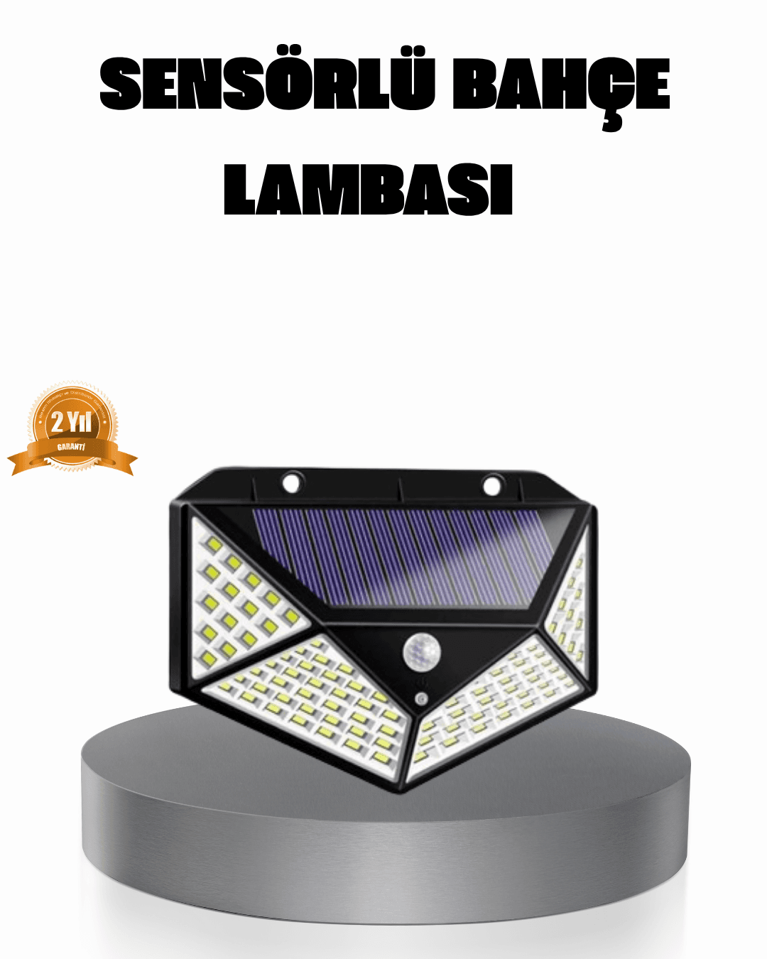 Solar Güçlü 100 LED Bahçe Lambası – Enerji Tasarruflu, Suya Dayanıklı ve Geniş Açılı Işık