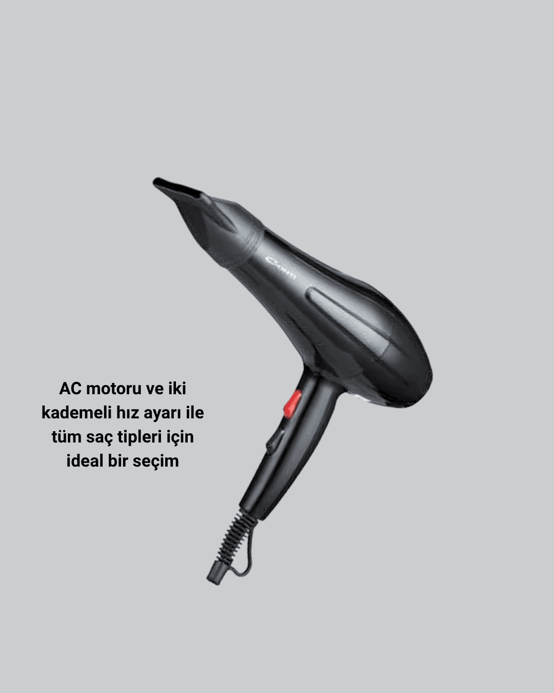 2200W Fön Makinesi – Profesyonel AC Motor, Soğuk ve Sıcak Üfleme 3