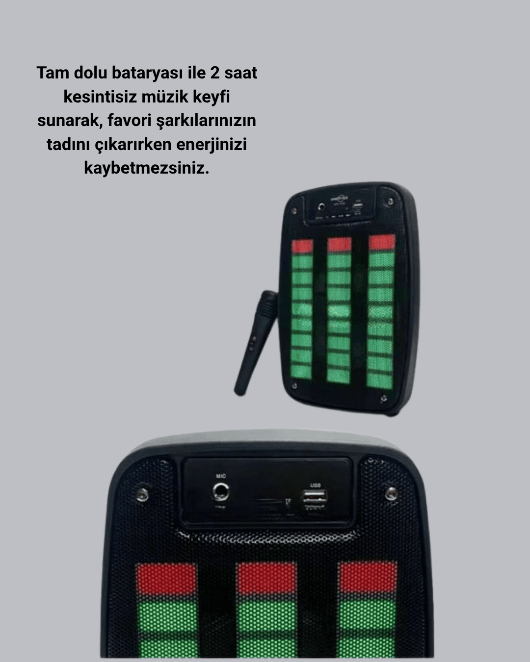 Kablosuz Bluetooth Müzik Cihazı – 2 Saat Batarya Süresi, Şık ve Taşınabilir 3