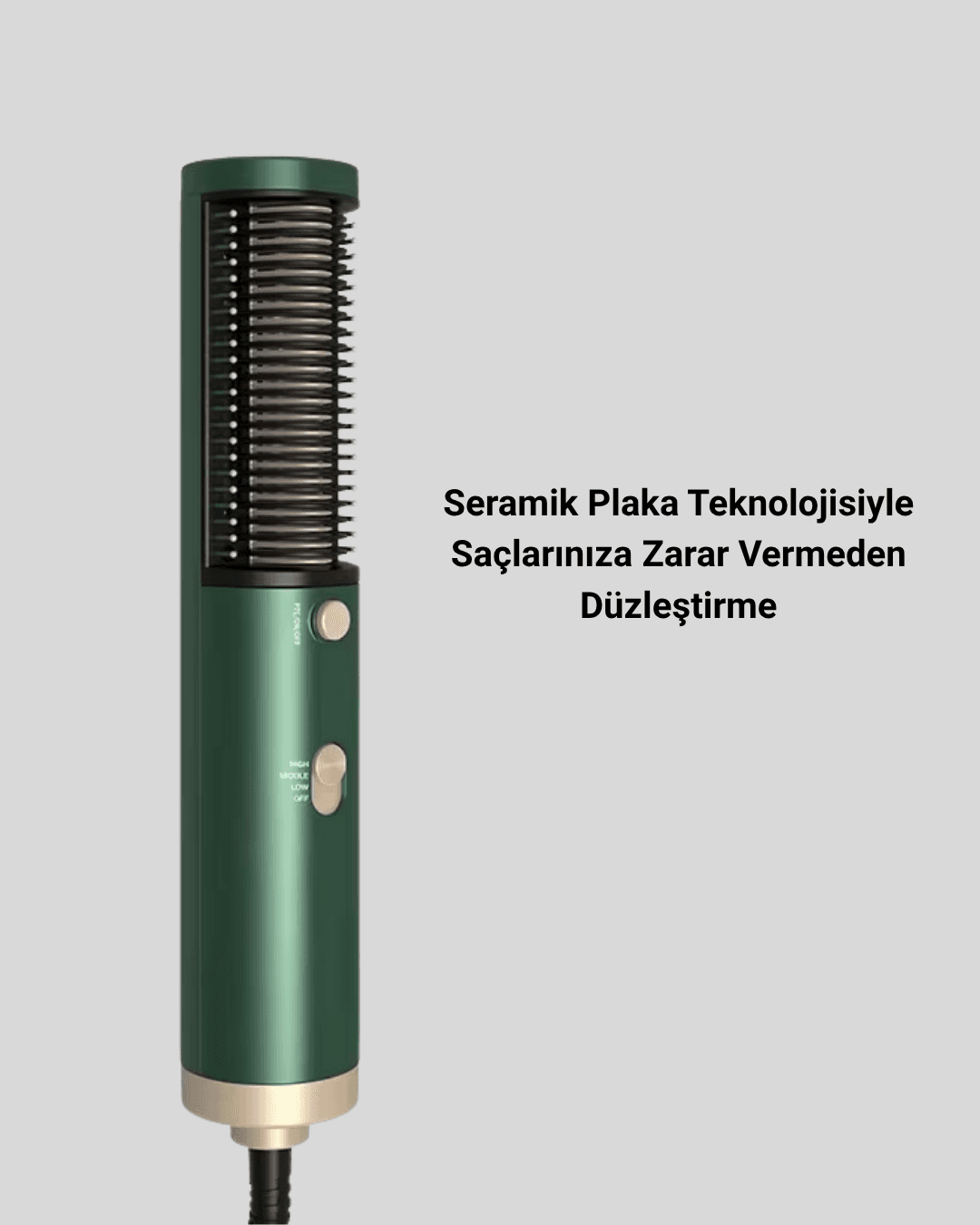 Seramik Plakalı Saç Düzleştirici – 200°C Ayarlanabilir Isı, İyon Teknolojisi 3