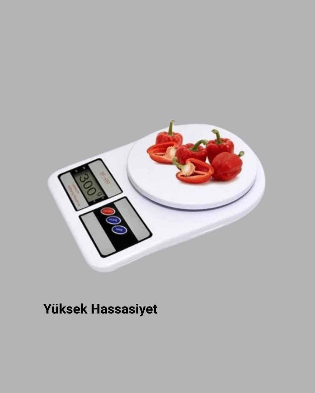 LCD Ekranlı Hassas Dijital Mutfak Terazisi – 5kg Kapasite, 1g Hassasiyet 3