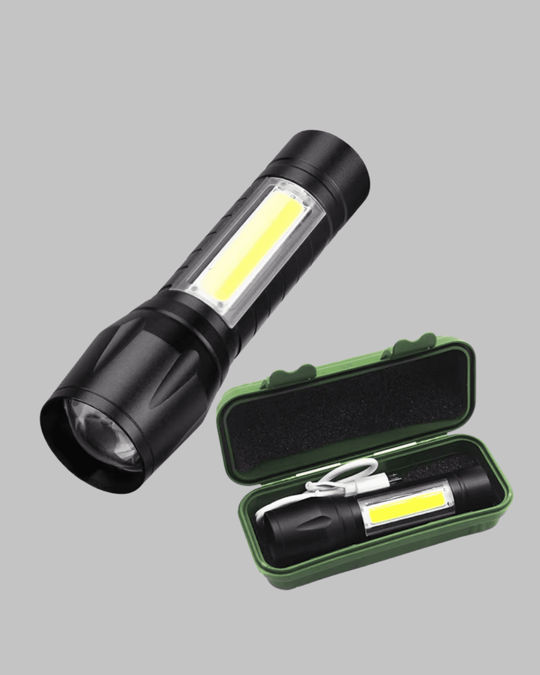 Profesyonel 4 Modlu Şarjlı El Feneri | 1300 mAh Batarya | Cree LED Teknolojisi 3