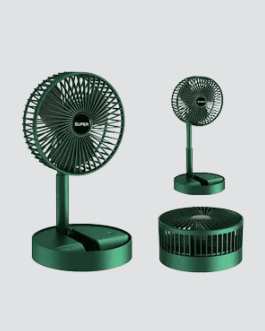 Katlanabilir Mini Fan – 3 Kademeli Soğutma, Şarjlı 3