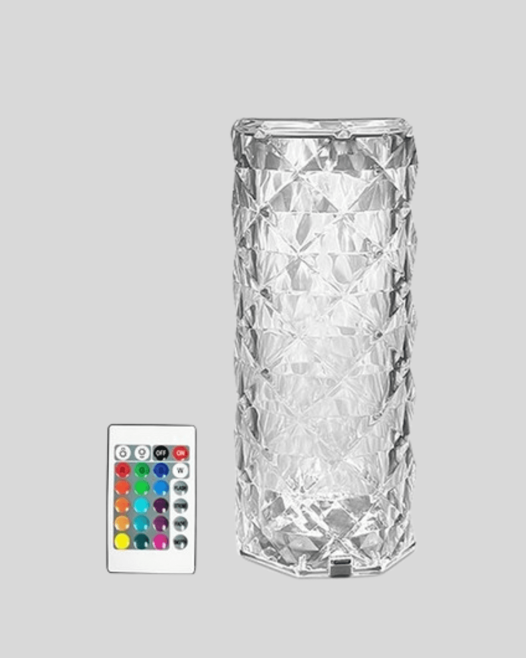 Kristal RGB LED’li Kumandalı Masa ve Gece Lambası – Renkli Işık Modlarıyla Şık Dekoratif Aydınlatma 3