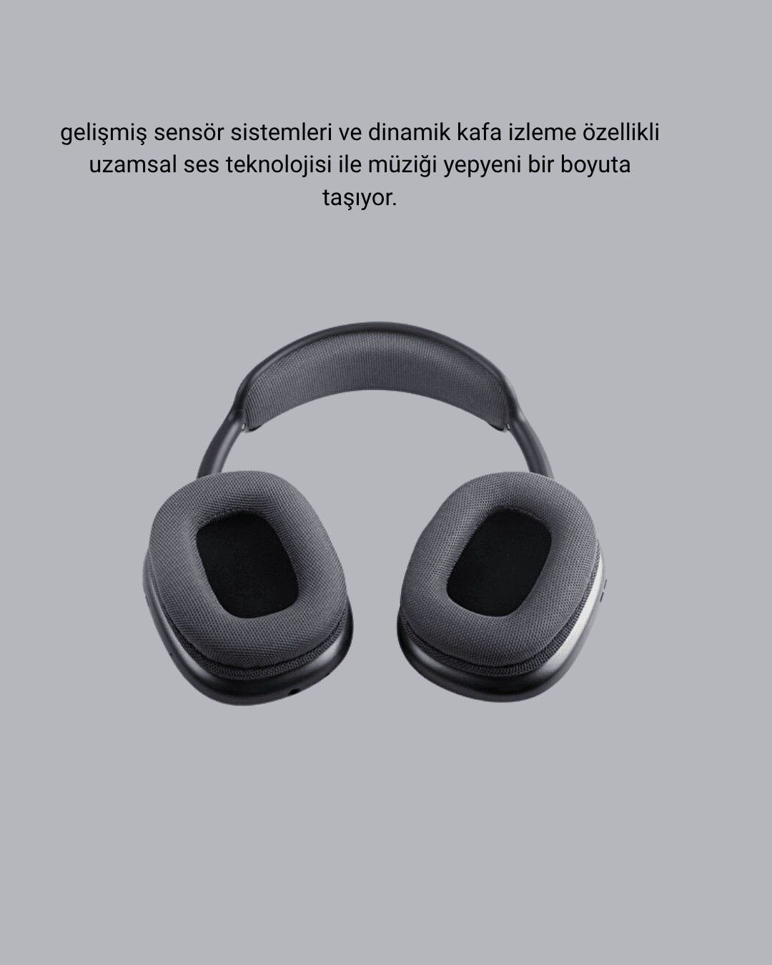 P9 Pro Plus Bluetooth Kulak Üstü Kulaklık – H1 Çipli, Aktif Gürültü Engelleme, Uzamsal Ses Desteği 3