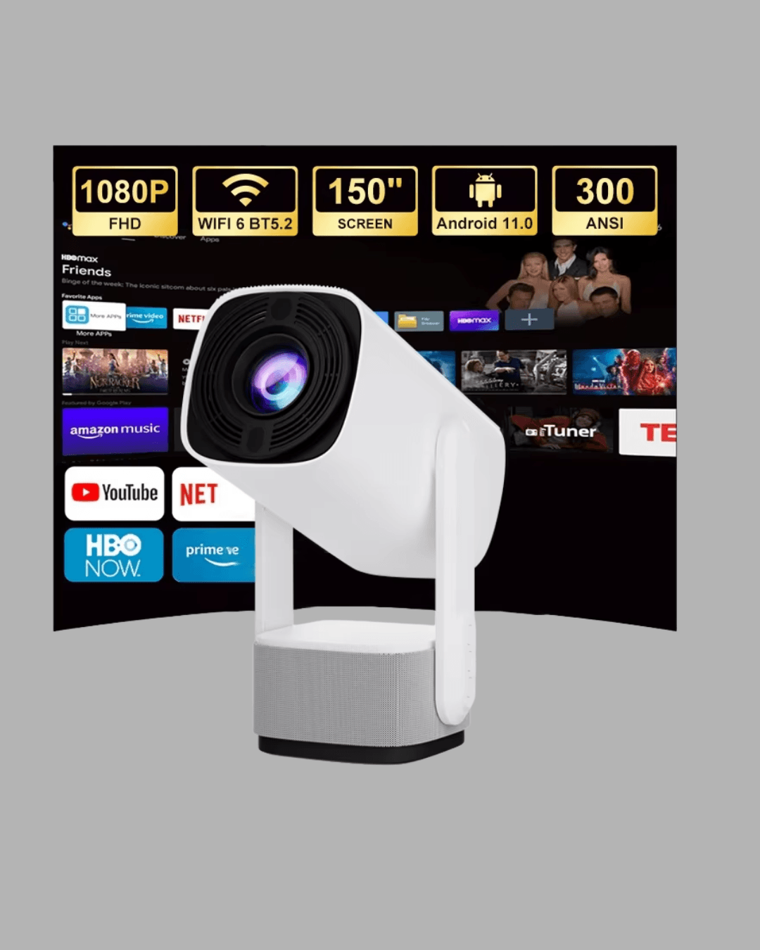 Ev Tipi 720p HD Projeksiyon Cihazı - Sinema Keyfi İçin Taşınabilir Projektör 3