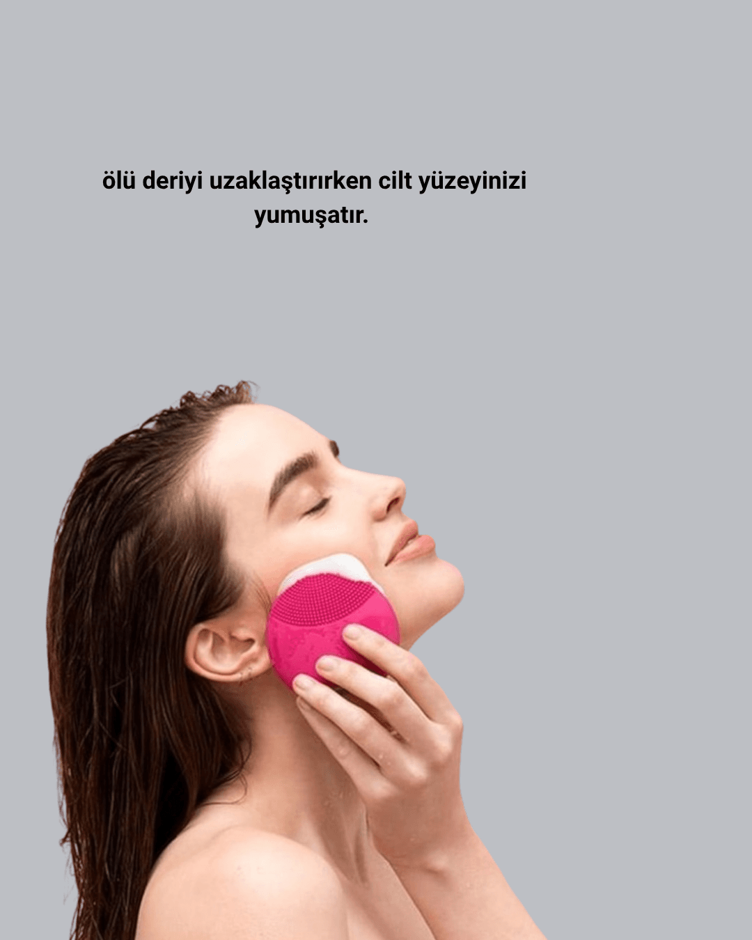 Şarjlı Su Geçirmez Yüz Temizleme ve Masaj Aleti – 3 Fonksiyonlu 3