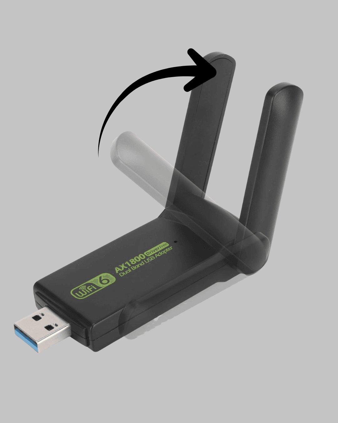 Dual Band USB WiFi Adaptör – 1200 Mbps Hız 3