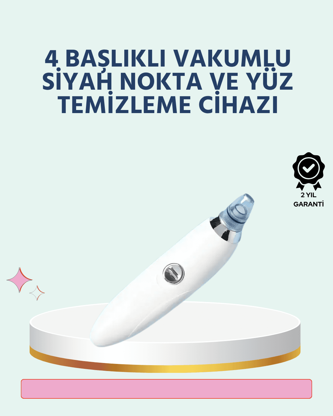 Cilt Dostu Vakumlu Siyah Nokta Temizleyici – Siyah Nokta, Yağ ve Makyaj Kalıntılarına Karşı