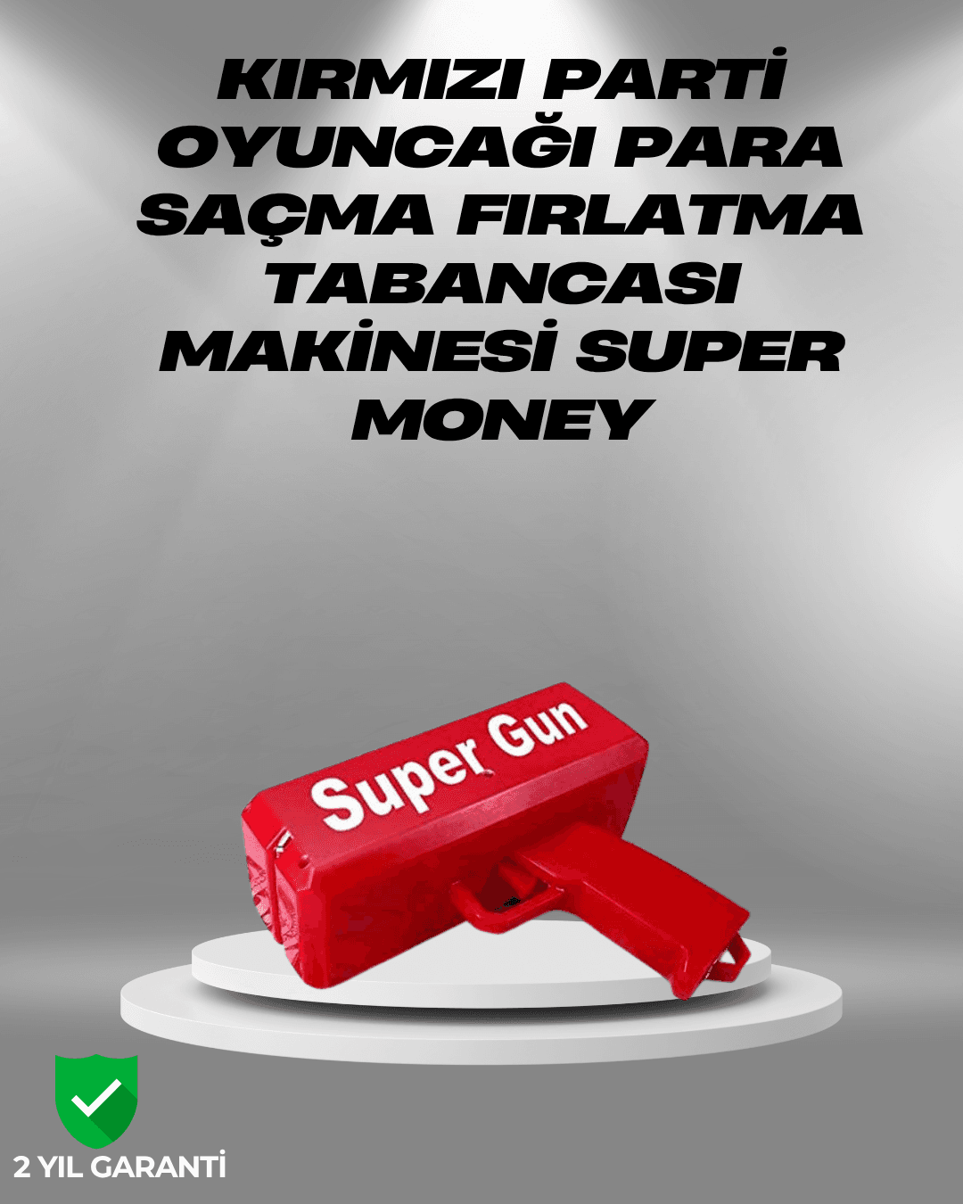Elektrikli Money Gun Oyuncak Parti Tabancası - Para Saçma Makinesi