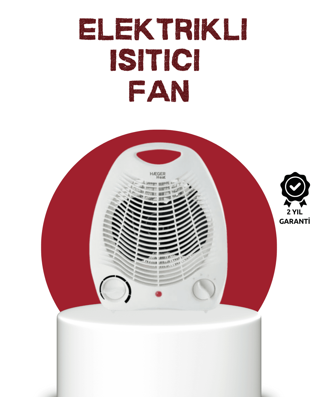 2000W Taşınabilir Elektrikli Fanlı Isıtıcı – Hızlı Isınma, Kompakt Boy