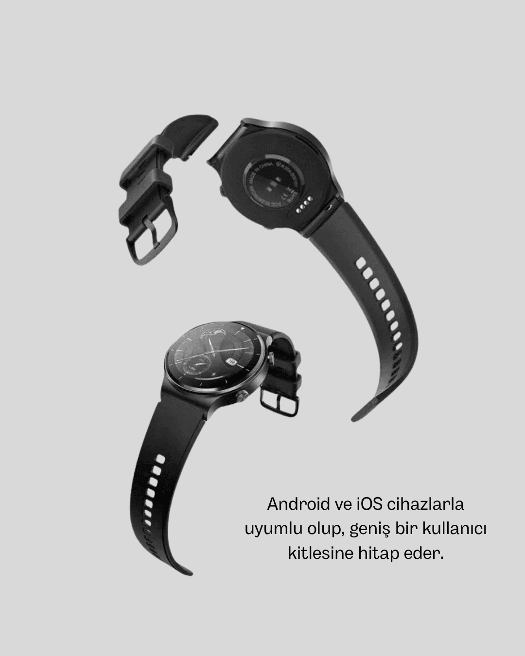 Kablosuz Şarjlı Bluetooth Görüşmeli Akıllı Saat – Android & iOS Uyumlu 4