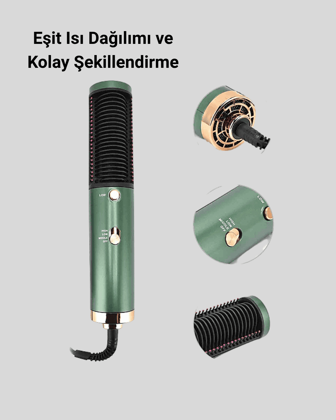 Seramik Plakalı Saç Düzleştirici – 200°C Ayarlanabilir Isı, İyon Teknolojisi 4