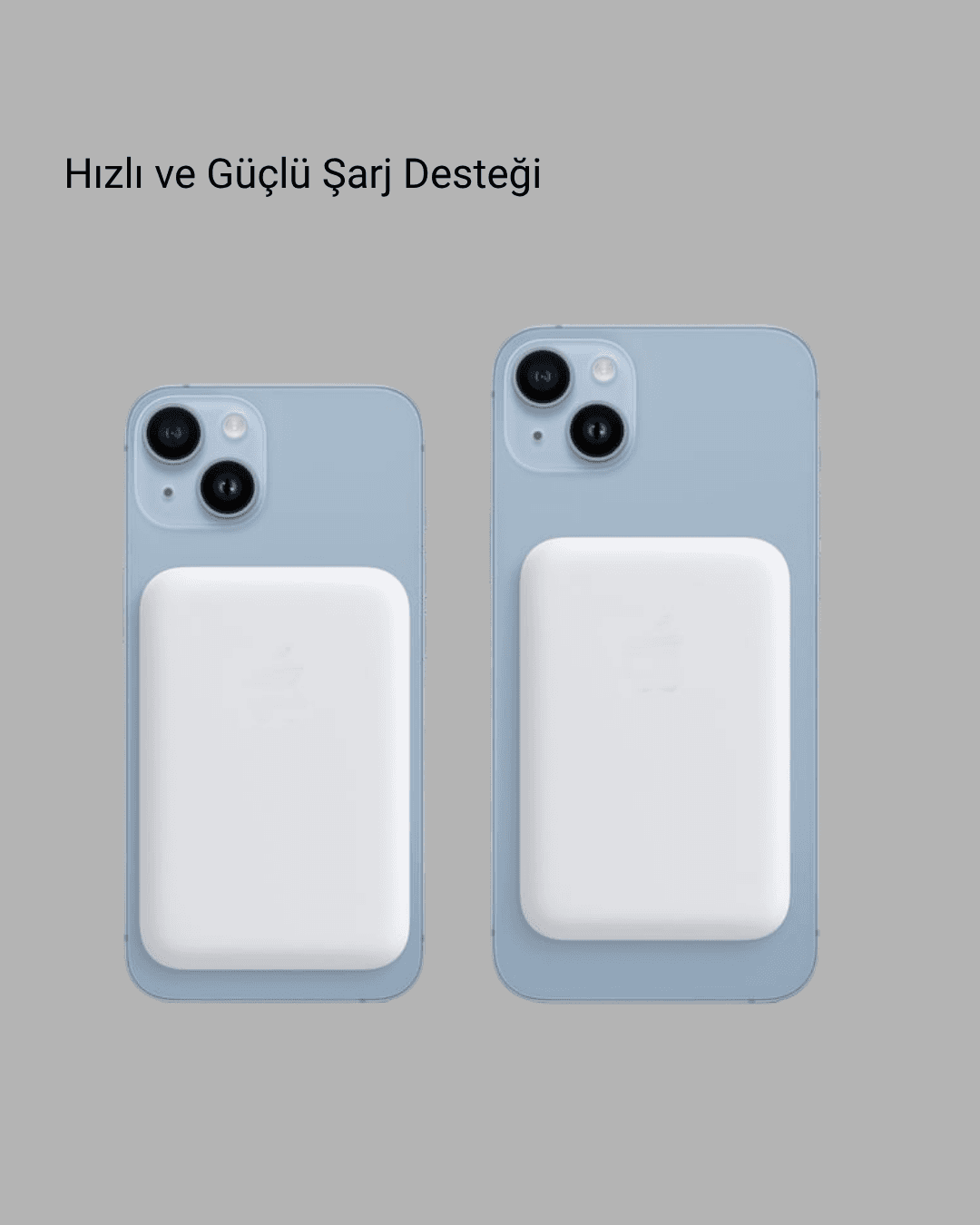 MagSafe 15W Kablosuz Hızlı Şarj, Lightning Girişli Taşınabilir Batarya 4