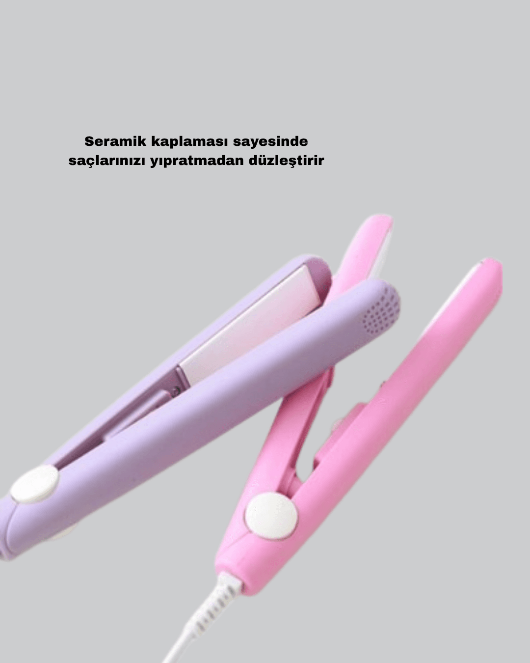 Seyahat Tipi Mini Saç Düzleştirici – Seramik Kaplama, Hızlı Isınma, Kompakt Tasarım 4