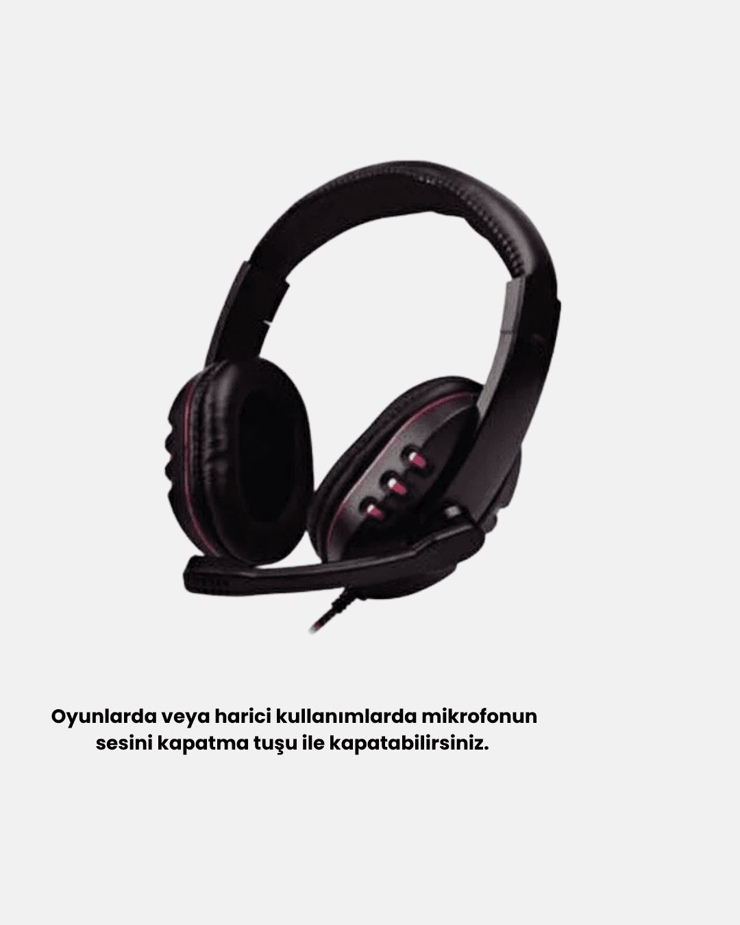Stereo Ses Destekli Mikrofonlu Gaming Kulaklık – Yumuşak Pedli 4