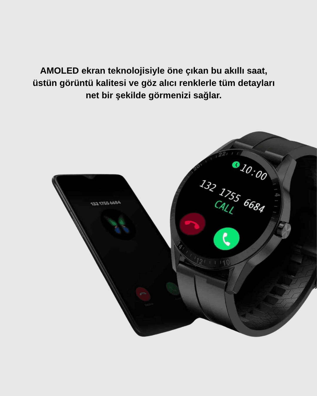 3 Kordonlu AMOLED Akıllı Saat – Sağlık Takipli 4