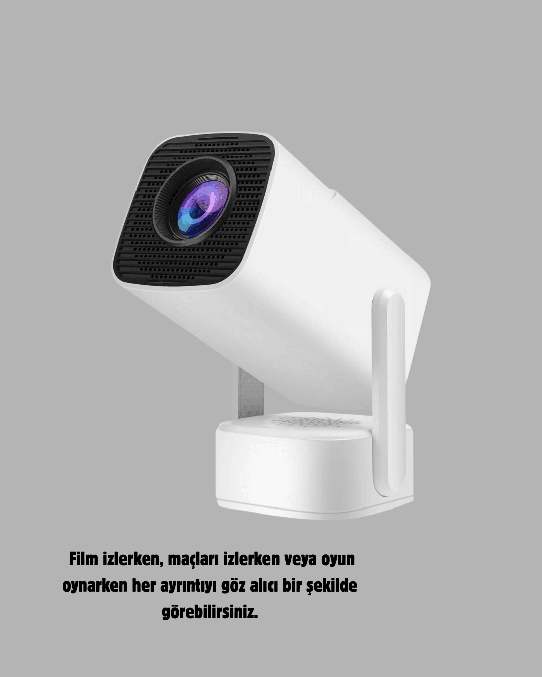 Ev Tipi 720p HD Projeksiyon Cihazı - Sinema Keyfi İçin Taşınabilir Projektör 4
