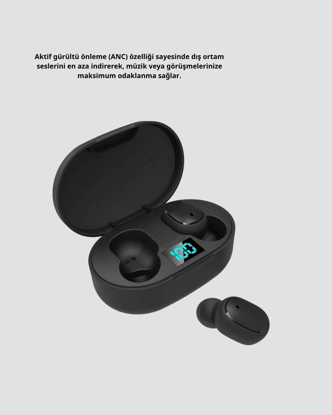 Bluetooth Kulaklık – Gürültü Önleyici, Mikrofonlu, Uzun Pil Ömürlü Kablosuz Kulaklık 4