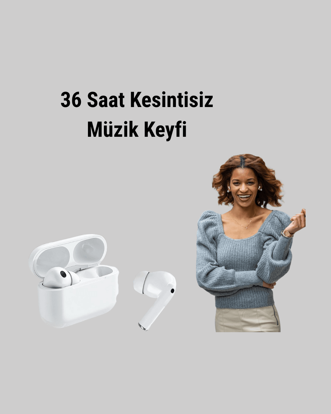 Gürültü Engelleme Özellikli Kablosuz Bluetooth Kulaklık –  Type-C Hızlı Şarj 4