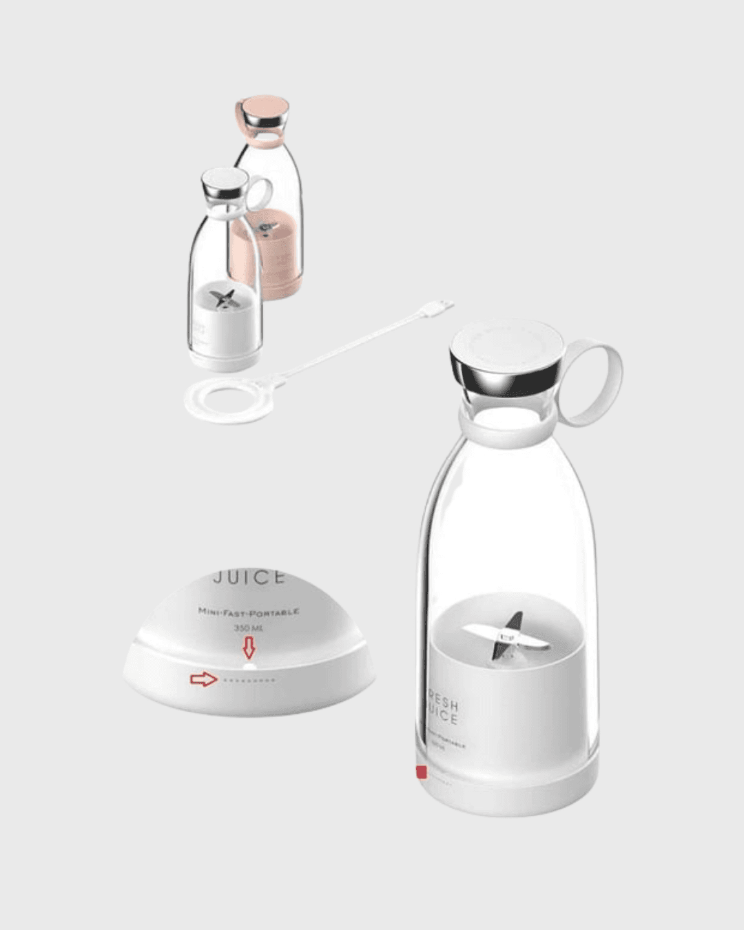 Şarjlı Portatif Blender – Gıda Sınıfı Malzeme, 10 Kullanımlık Pil, Mini Boy ve Hafif Tasarım 4