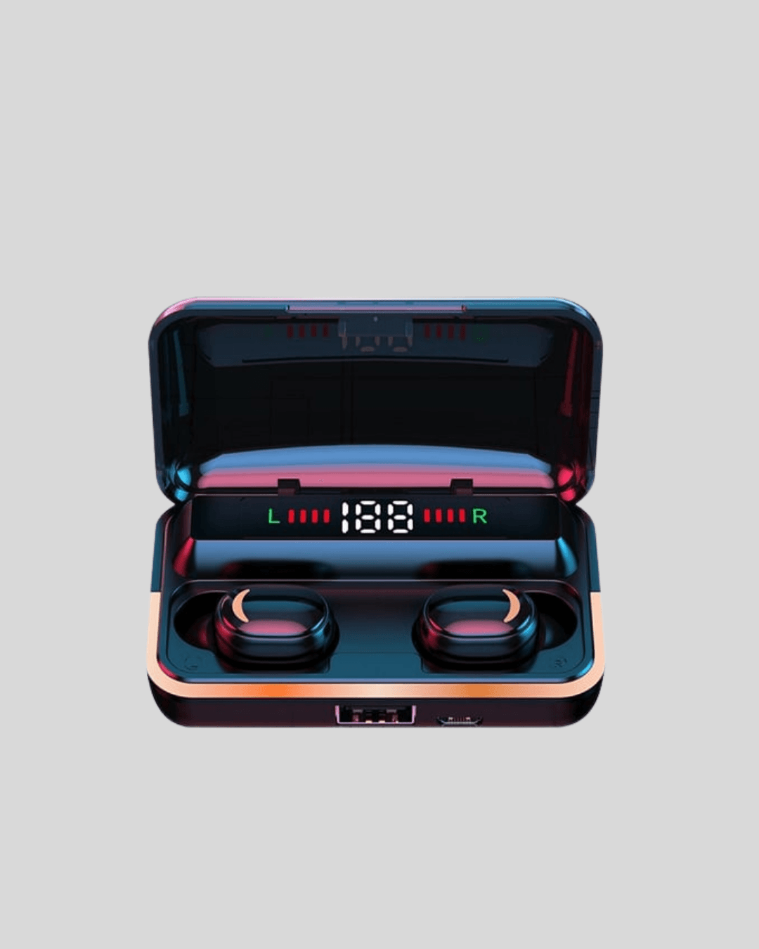 E10 Kablosuz Bluetooth Kulaklık – 3D Ses, Powerbank Şarj Kutusu 4