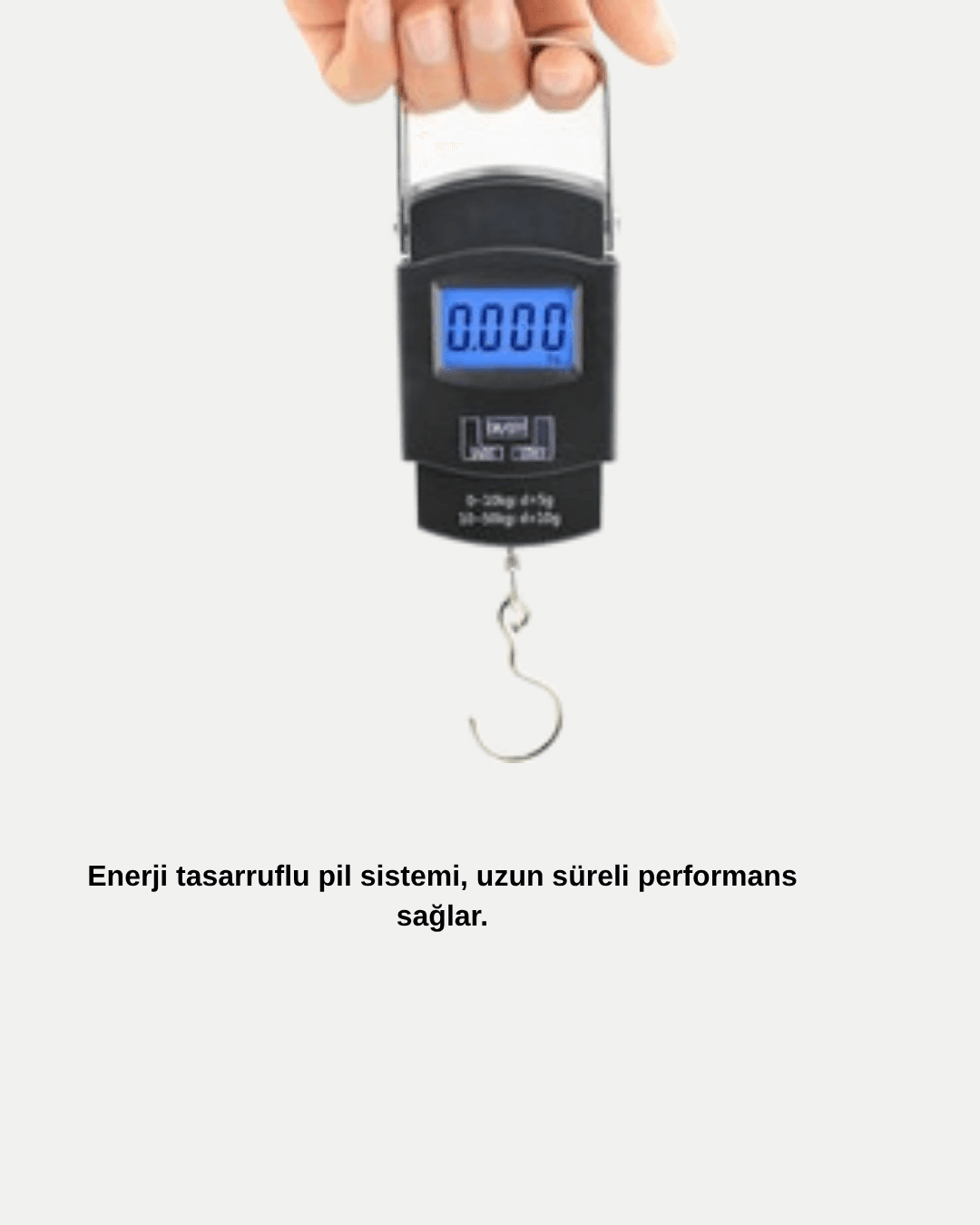 Dijital El Kantarı – 50 Kg Taşıma Kapasiteli, Taşınabilir Hassas Tartı 5