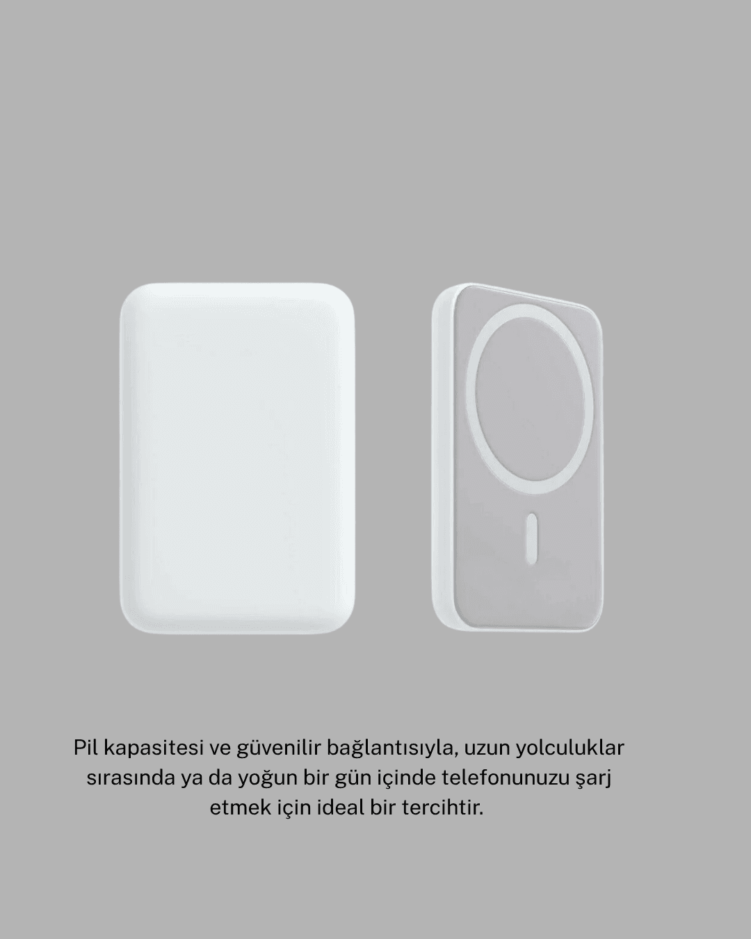 MagSafe 15W Kablosuz Hızlı Şarj, Lightning Girişli Taşınabilir Batarya 5