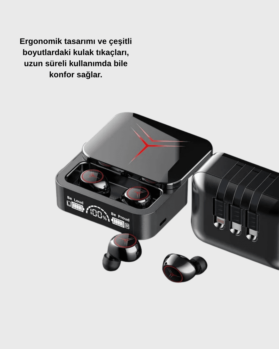 Powerbank Özellikli Bluetooth Kablosuz Kulaklık – Dokunmatik Kontrol, Uzun Pil Ömrü, Ergonomik Tasarım 5