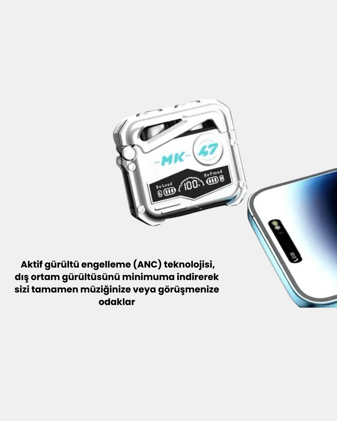 Powerbank Özellikli Bluetooth Kulaklık – Ergonomik, Suya Dayanıklı 5